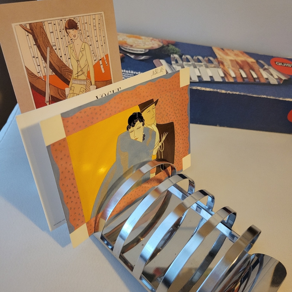Vintage Toast Rack ~ NOS/NIB - Original Box ~ QUIST - Germany? ~ MCM ~ Retro! - Picture 6 of 15